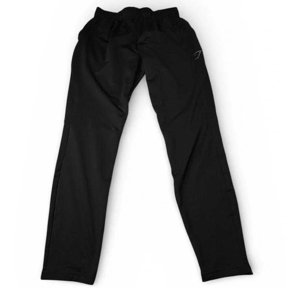Gymshark Women's Black Taped Leg Adjustable Drawstrings Sweatpants Joggers Sz‎ M